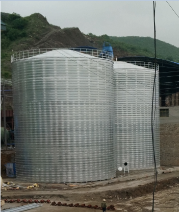 武侯粮食钢板仓的安装全过程不用热焊接